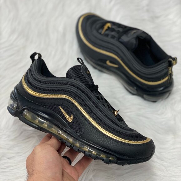 Shoes Nike Mens &#039;air Max 97 Black And Gold Gold Air Max 97 Sale Herren Nike Airmax 97 97 Black Gold Shop Nike